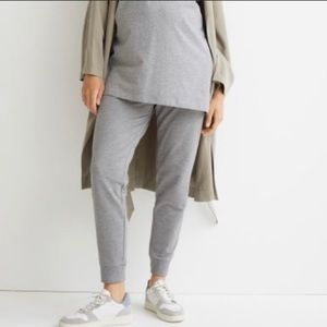 H&M MAMA (maternity) joggers, Small, gray melange
